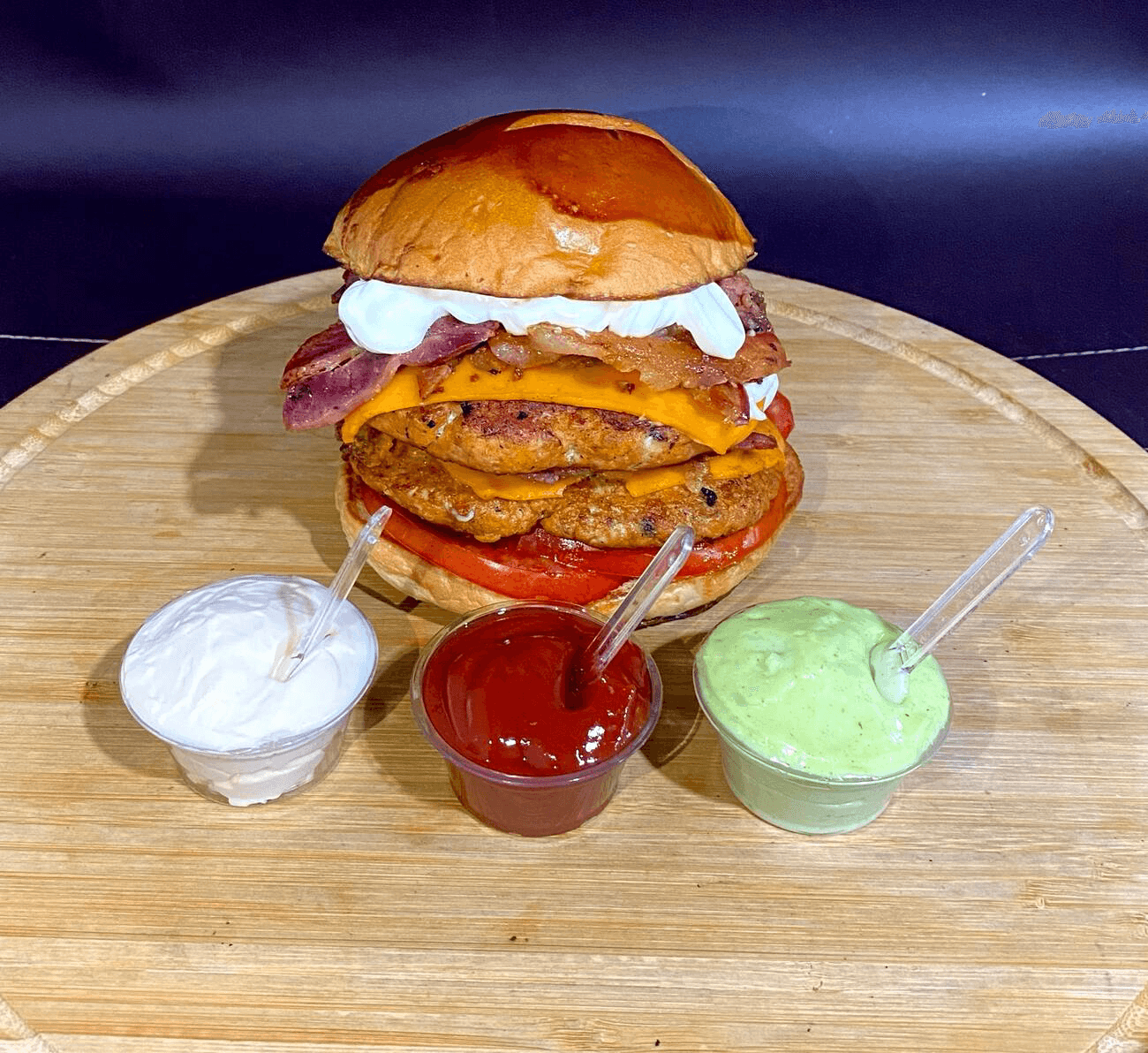 Burger Chicken Duplo Bacon